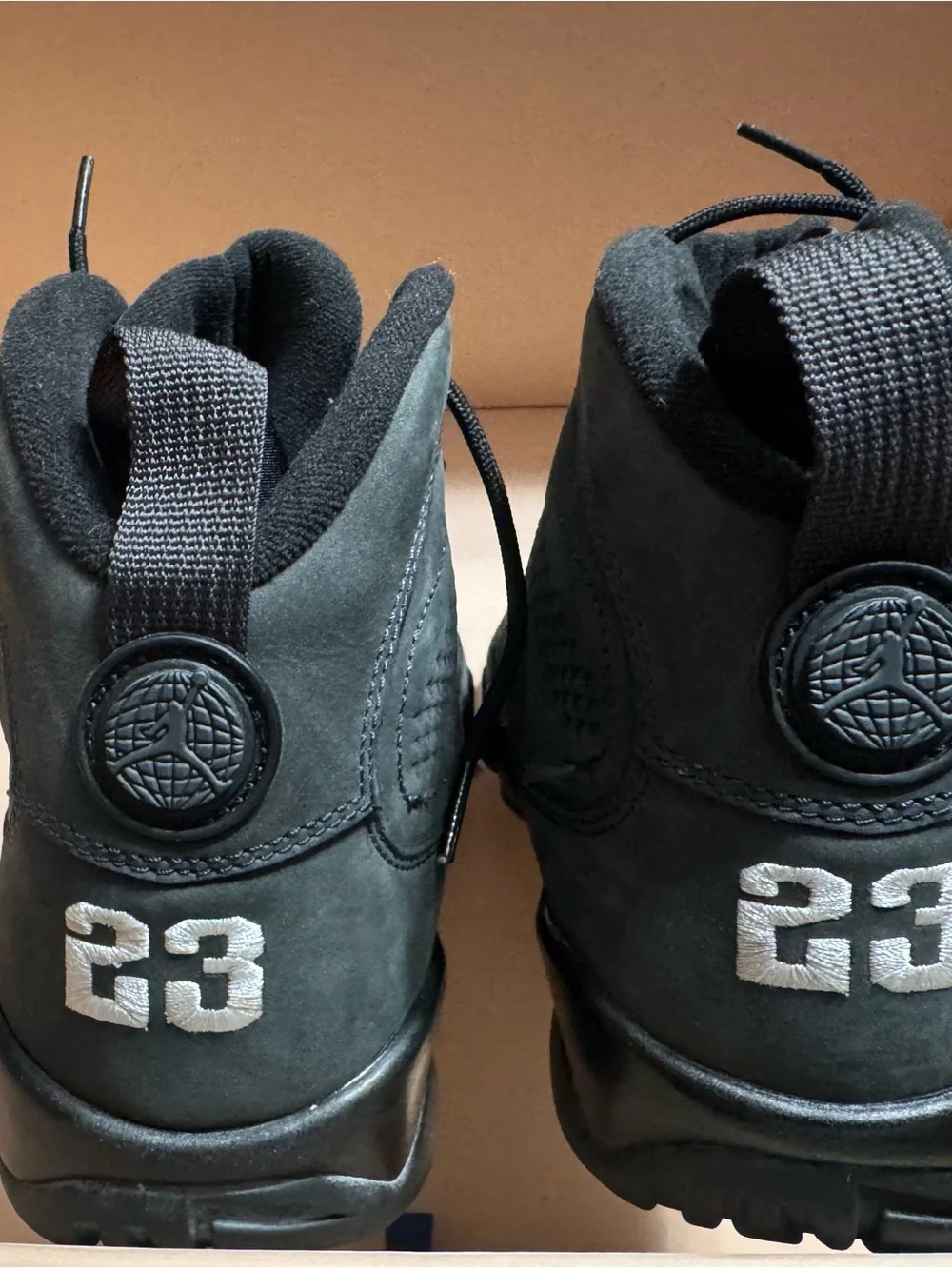 Jordan Men’s Grey and Black Retro Basketball Sneakers
